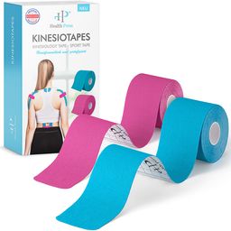 Health Press Kinesiotape – 2 Rollen Kinesio Tape & Sport Tape für Muskeln & Gelenke