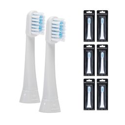 6x MEGASONEX MB6 medium-flach Bürstenköpfe