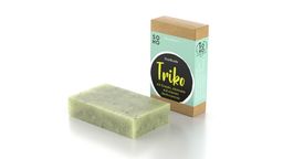 SOHO Naturkosmetik Gesichtsseife | TRIKO | Bio Hanföl, Aktivkohle & Kampfer