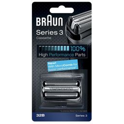 Braun - Ersatzscherkopf "Kombipack 32B - Neue Generation" in Schwarz