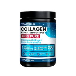 Vitastrong Hydrolysiertes Kollagen - 300 g, elastische Haut und tägliches Wohlbefinden