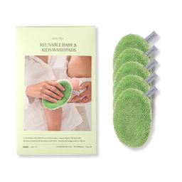 Waschpads für Babys und Kinder Grün
