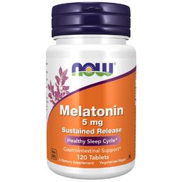 Now Foods Melatonin 5 mg mit verzögerter Freisetzung