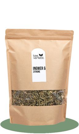 teeverliebt - Ingwer & Zitrone loser Grüntee Großpackung