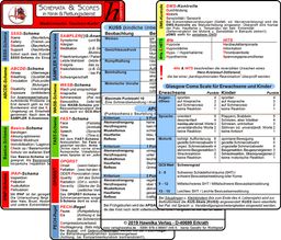 Schemata & Scores in Klinik & Rettungsdienst (2 Karten Set) - SSSS-Schema, ABCDE-Schema,