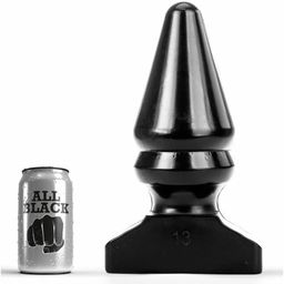 All Black - Großer konischer Analplug