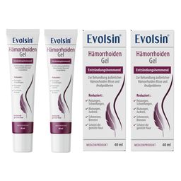Evolsin® Hämorrhoiden Gel Doppelpack - Hämorrhoiden Salbe gegen Brennen, Schmerz & Juckreiz