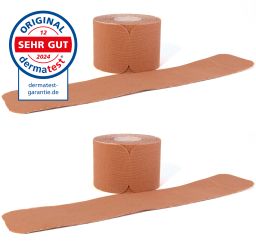 axion® Kinesiologie Tapes PRECUT beige – 20x á 25 x 5 cm Streifen