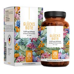 5 HTP Griffonia Gute Laune Komplex 90 vegane Kapseln Zitronenmelisse Glücksbote NATURTREU®