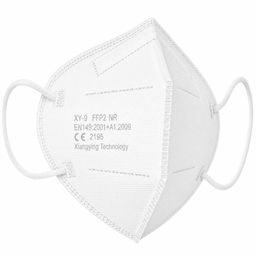 IZO&DOR FFP2 NR Atemschutzmaske Weiß | CE-zertifiziert | 5-lagig | EN149:2001+A1:2025