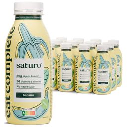 Saturo Trinknahrung Vegan Banane | Astronautennahrung Mit Protein | Trinkmahlzeit Mit Nährstoffen