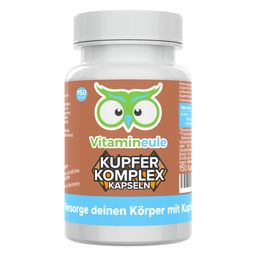 Kupfer Komplex Kapseln - 4 mg - Kupferbisglycinat & Kupfergluconat - Vitamineule®