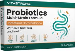 Vitastrong Probiotika - dreißig Kapseln, für das Gleichgewicht der Darmflora