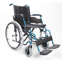 Stahl Rollstuhl ECON 220  41 oder 43 cm bis 120kg BLAU
