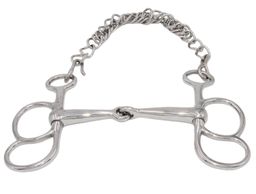 Postkandare gebrochen Edelstahl, mit 2 Ringen