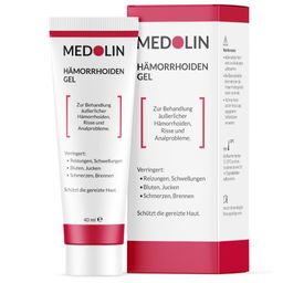 Medolin® Hämorrhoiden Gel - Hämorrhoiden Salbe gegen Schwellungen, Juckreiz, Schmerzen & Blutungen