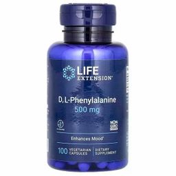 Life Extension D,  L-Phenylalanin 500 mg