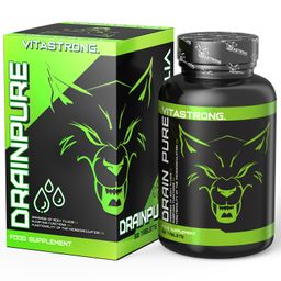 Vitastrong Drain Pure - 60 Tabletten, Unterstützt Drainage & reduziert Wassereinlagerungen