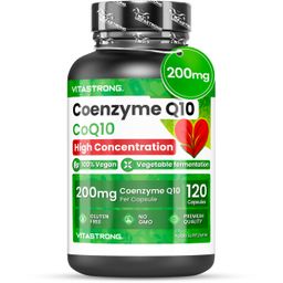 Vitastrong Coenzym Q10 - 120 Vegane Kapseln, Energie und Antioxidativer Schutz