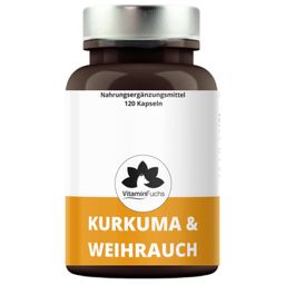 Kurkumaextrakt und Weihrauchpulver Kapseln VitaminFuchs