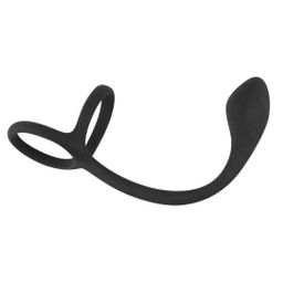Penis-/Hodenring mit Analplug