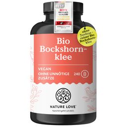 NATURE LOVE® Bio Bockshornklee Kapseln - 240 Stück - 2600mg je Tagesdosis (650mg/Kapsel) - Fenugreek