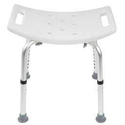 KARAT Duschhocker Noah Plus - Höhenverstellbar - Anti-Rutsch-Gummifüße - Belastbar bis 150 kg