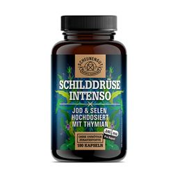 Jod Selen Hochdosiert - Umwandler Schilddrüse - Vegan DE SCHEUNENGUT® 180 Kapseln