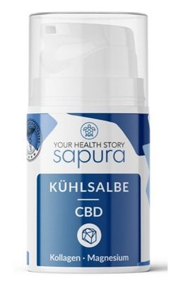 CBD Kühlsalbe mit 3-Fach Effekt | Hanf Sportsalbe kühlend | Kühlgel SAPURA®