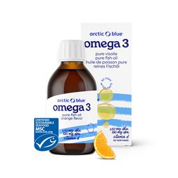 Arctic Blue Omega 3 DHA- und EPA-Fischöl mit Vitamin D3