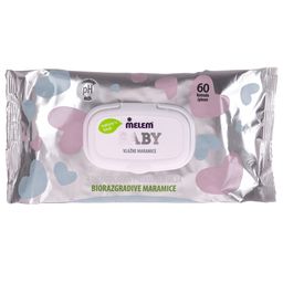 Melem Baby Feuchttücher – 100 % biologisch abbaubar 60 Stck