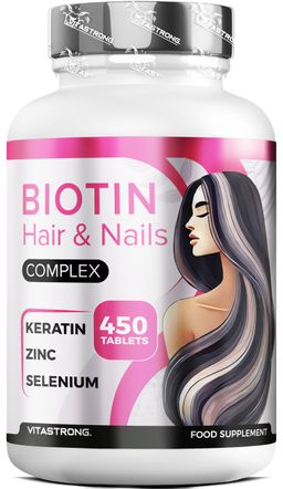 Vitastrong Biotin Komplex - Unterstützung für kräftiges Haar und starke Nägel