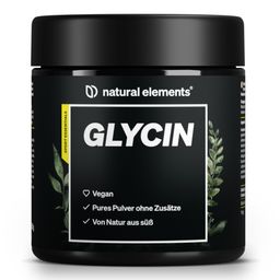 natural elements L-Glycin Pulver – 500g – 11 Monate Reichweite – optimal dosiert, von Natur aus süß