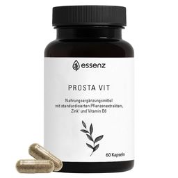 ESSENZ Prosta Vit Kapseln für Männer – Mit Kürbiskern, Sägepalme & Brennnesselwurzel