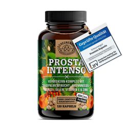 Scheunengut® PROSTA INTENSO | Prostata Kapseln mit Kürbiskern, Sägepalme, Selen uvm.