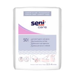 Seni Care Waschhandschuhe mit Folie