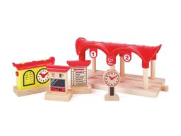 Hape Bahnhof mit Aufnahmefunktion und Beleuchtung