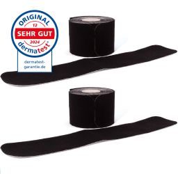 axion® Kinesiologie Tapes PRECUT schwarz – 20x á 25 x 5 cm Streifen