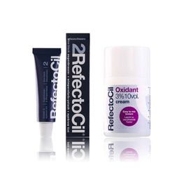 Refectocil Wimpernfarbe blauschwarz 2 & Refectocil Oxidant Creme 3% Set