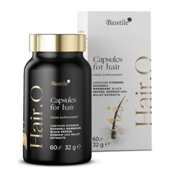 Biostile Hair.O Haarkapseln mit Biotin, Zink, Vitamin C & Hyaluronsäure – 60 Kapseln