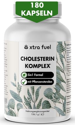 XTRA FUEL Cholesterin Komplex - Nährstoffkomplex mit Pflanzensterolen & Monacolin K