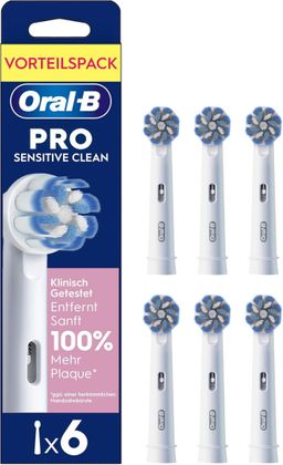 Oral-B Pro Sensitive Clean Aufsteckbürsten — ORIGINAL Zahnbürstenaufsatz für Oral-B Elektrische