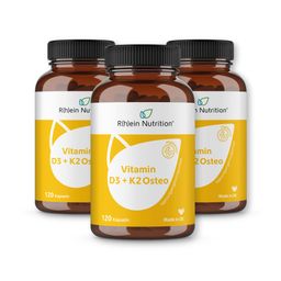 R(h)ein Nutrition Vitamin D3 + K2 Osteo 2.000 I.E. Vitamin D3 + 80 µg Vitamin K2