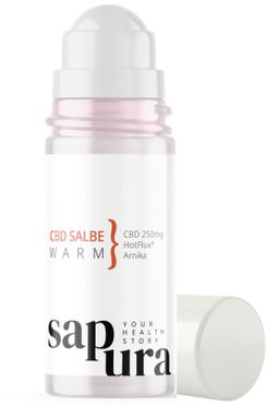 Cannabis CBD Gel Roll-On * Extra stark 250mg* | Wärmesalbe - Arnika & Teufelskralle 50 ml | SAPURA®