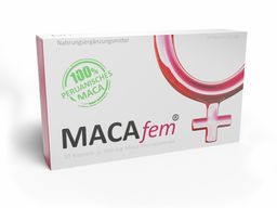 MACAfem® Maca Kapseln hochdosiert | Wechseljahre Kapseln für die Frau | k. chem. Libido Booster.