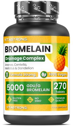 Vitastrong Bromelain Flüssigkeitsabfluss & Cellulitehilfe