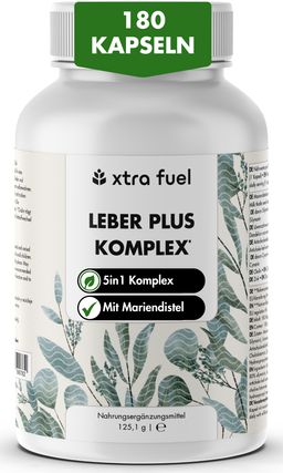 XTRA FUEL Leber Komplex - Leber Kur mit Mariendistel, Artischocke & Löwenzahn