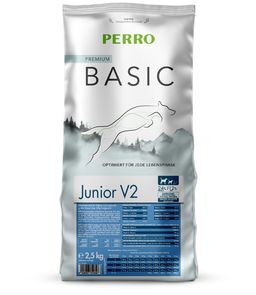 PERRO Basic Junior V2 - Trockenfutter für Welpen und Jundhunde