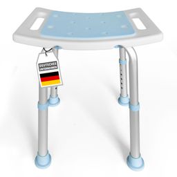 KARAT Duschhocker Nora - Höhenverstellbar - Anti-Rutsch-Gummifüße - Belastbar bis 136 kg