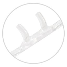HUM AEROpart Sauerstoffbrille 12-S Erwachsene Ansatzstücke gebogen
